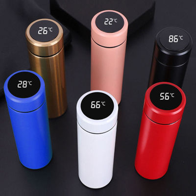 Vente en gros Logo personnalisé Bouteille à vide en acier inoxydable Led Bouteille thermique Type de bouteille normale