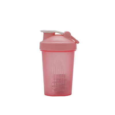 400 ml de poudre de protéine plastique Milkshake Cup avec étalon en acier inoxydable Ball mélangeur Gym Coupe d'eau