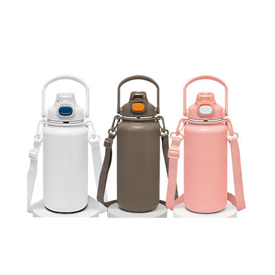 Coupe de voyage extérieure 1600 ml Bouteille d'eau isolée-Stainless Steel Vacuum Coupe de café avec poignée