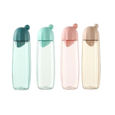 Étudiants bouilloire portable extérieure avec séparateur de thé et tasse en plastique de couleur personnalisée