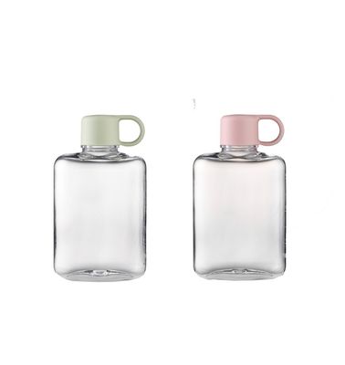 TOUR Occasion Bouteille d'eau en plastique transparent et portable avec conception anti-fuite