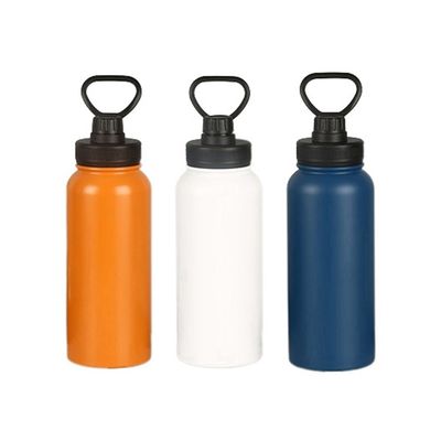 L'échantillon fournit une bouteille d'eau de voyage à vide en acier inoxydable à large bouche personnalisée de 1000 ml