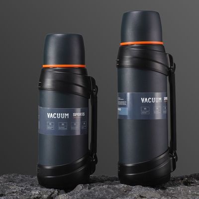 Bouteille thermos en acier inoxydable de grande capacité pour les sports de plein air et les voyages