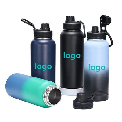 Bouteilles à vide Bouteille d'eau en acier inoxydable à large bouche de 32 oz pour l' hydratation en déplacement