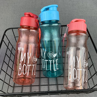 10 couleurs Unisexe École classique Bouteilles d'eau en plastique clair pour le camping PC Gradient