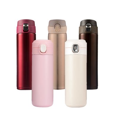 Bouteille d'eau sous vide à rebond en acier inoxydable de 500 ml avec couleur solide et échantillon fourni