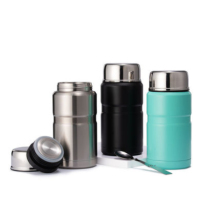 750ml Cuillère à vide en acier inoxydable Bouteille d'alimentation isolée Idéal pour garder la nourriture des enfants au chaud
