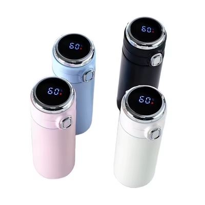 Affichage de température intelligent Couverture de tasse thermos en acier inoxydable 304 coloré pour l' extérieur