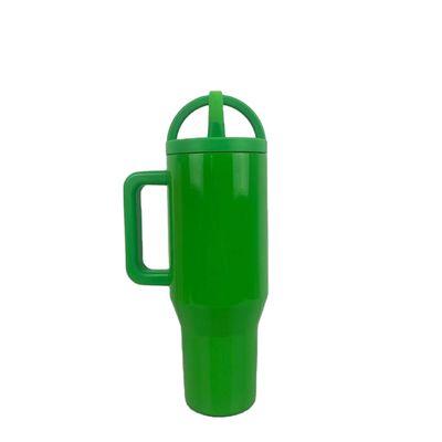 Bouteille d'eau en acier inoxydable 40 oz Tumbler avec poignée couvercles et avantage écologique