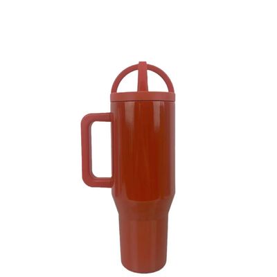 Bouteille d'eau en acier inoxydable 40 oz Tumbler avec poignée couvercles et avantage écologique