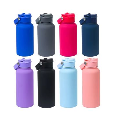 Logo personnalisé Bouteilles sous vide Thermos à double paroi Bouteilles d'eau en acier inoxydable pour MUGS