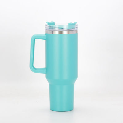 Voyage en style Logo personnalisé en acier inoxydable Bouteille isolée sous vide 40 oz avec poignée