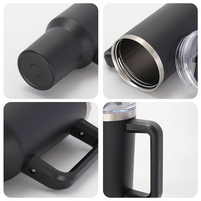 Voyage en style Logo personnalisé en acier inoxydable Bouteille isolée sous vide 40 oz avec poignée