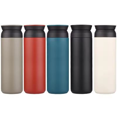 Coupe en acier inoxydable à double paroi avec couvercle et poignée Capacité 350ml/500ml