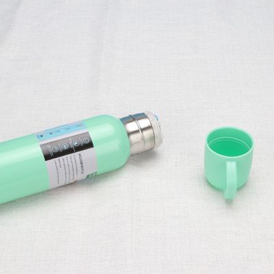 Ensemble cadeau de tasse d'eau à vide en acier inoxydable à trois couvercles