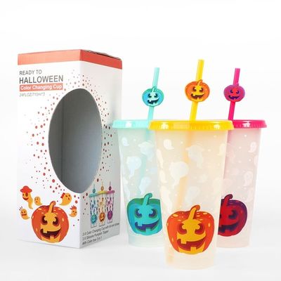 Promotion Cadeau réutilisable sans BPA sur mesure imprimé tasse de café en plastique avec couvercle et paille