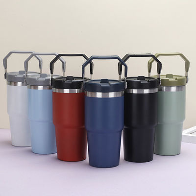 20 oz 30 oz en acier inoxydable Logo personnalisé Thermose avec couvercle et poignée OEM / ODM Acceptable
