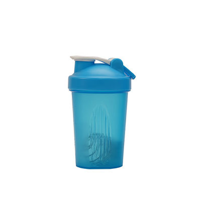 400 ml de poudre de protéines de sport en plastique sans BPA, mélangeur de bouillons, tasse d'eau avec échelle et couvercle