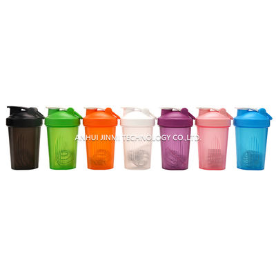 400 ml de poudre de protéines de sport en plastique sans BPA, mélangeur de bouillons, tasse d'eau avec échelle et couvercle