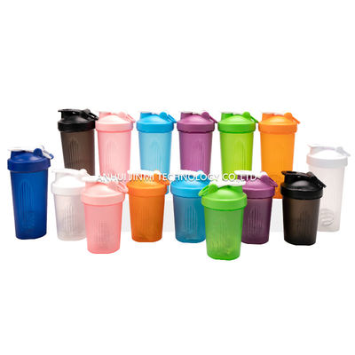 400 ml de poudre de protéines de sport en plastique sans BPA, mélangeur de bouillons, tasse d'eau avec échelle et couvercle