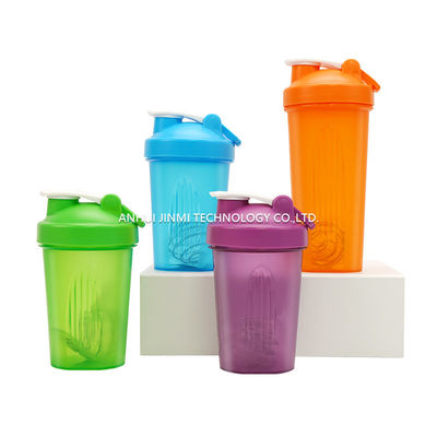 400 ml de poudre de protéines de sport en plastique sans BPA, mélangeur de bouillons, tasse d'eau avec échelle et couvercle