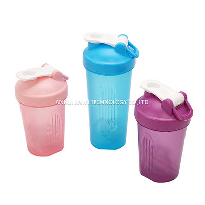 400 ml de poudre de protéines de sport en plastique sans BPA, mélangeur de bouillons, tasse d'eau avec échelle et couvercle