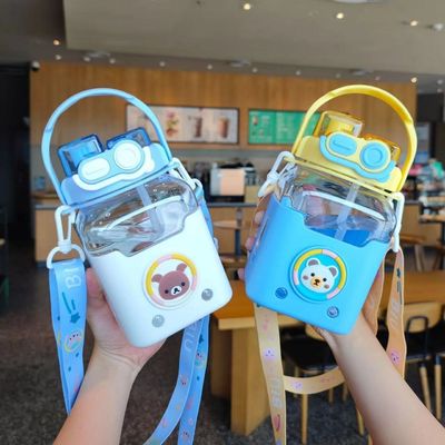 Coupe de paille carrée pour enfants de grande capacité avec méthode de débit direct d'eau potable