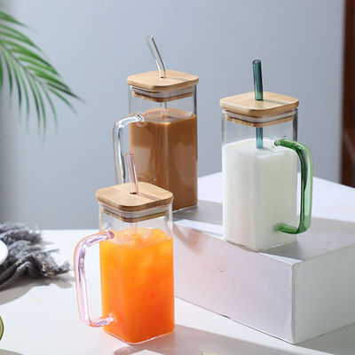 400 ml de tasses carrées pour enfants avec poignée de couleur, tasses à boire, tasses à boire, tasses à boire, tasses à boire, tasses à boire.