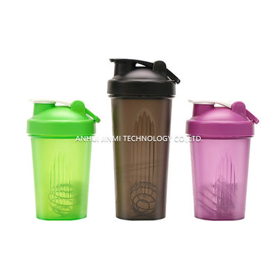 600 ml de fitness plastique noir de gymnase mélangeur shaker tasse pour le sport conception imperméable à l'eau