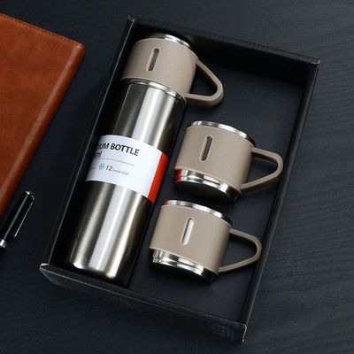 500 ml cadeau d'affaires Étain étanche Flasque à vide pour café, bouteille d'eau, tasse