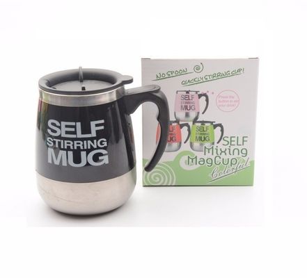 1 tasse double isolée auto-agitant tasse électrique paresseuse mélange automatique en acier inoxydable tasse de café de voyage