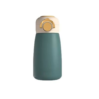 Bouteille d'eau sous vide en acier inoxydable en forme de champignon portable de 380 ml pour cadeau pour enfants