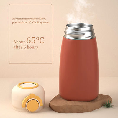 Bouteille d'eau sous vide en acier inoxydable en forme de champignon portable de 380 ml pour cadeau pour enfants