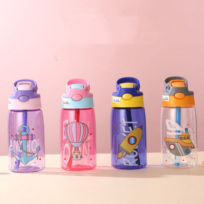 Retour à l'école pour les enfants tasse à eau avec goûter Portable tasse pour enfants avec paille et poignée