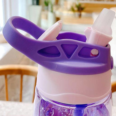 Retour à l'école pour les enfants tasse à eau avec goûter Portable tasse pour enfants avec paille et poignée