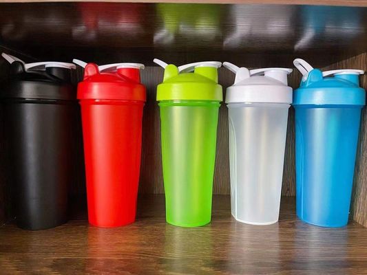 400 ml de mélangeur en plastique noir pour gymnastique, bouteille de mélangeur pour polyvalent
