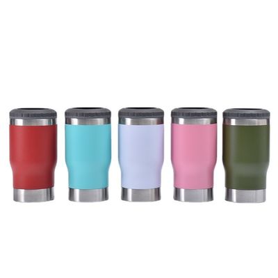 Une tasse à bière double paroi avec ouvre-bouteille. Le refroidisseur de bière en acier inoxydable.