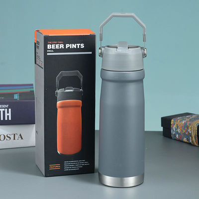 Camping en plein air tasse droite en acier inoxydable à vide isolation thermique Mug de voyage