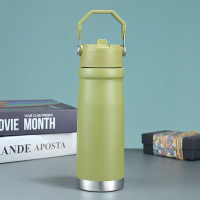 Bouteille d'eau de sport en acier inoxydable à double paroi 500 ml 650 ml