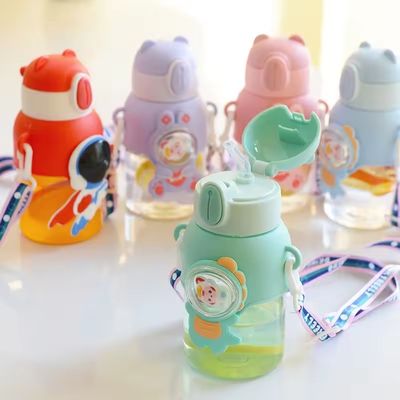 Unisexe Bouteille d'eau mignonne Anti-gouttes Coupe à la paille pour enfants