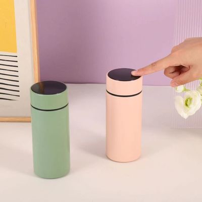 350 ml bouteille d'eau intelligente en acier inoxydable normal avec affichage de température et réutilisable