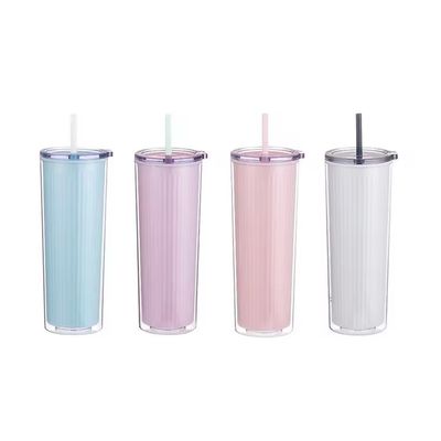 Bouteilles d'eau en plastique acrylique colorées écologiques