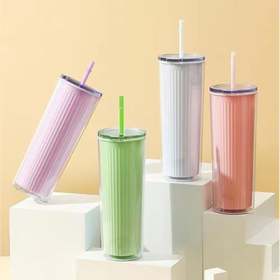 Bouteilles d'eau en plastique acrylique colorées écologiques
