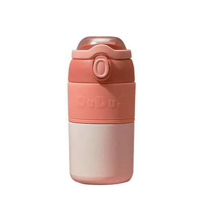 Cadeaux d'affaires De haute qualité Bouteille d'eau en acier inoxydable à double paroi avec tasse de paille