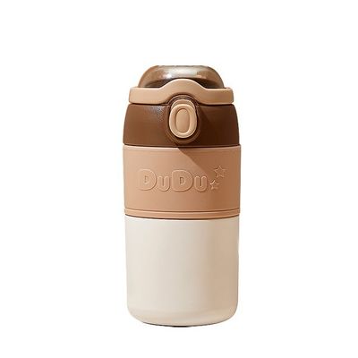 Cadeaux d'affaires De haute qualité Bouteille d'eau en acier inoxydable à double paroi avec tasse de paille
