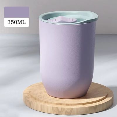 12 oz Eco-friendly AS tasses de tasse de café en plastique pour les accessoires de design moderne avec paille