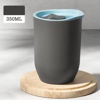 12 oz Eco-friendly AS tasses de tasse de café en plastique pour les accessoires de design moderne avec paille