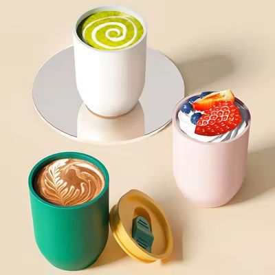 12 oz Eco-friendly AS tasses de tasse de café en plastique pour les accessoires de design moderne avec paille