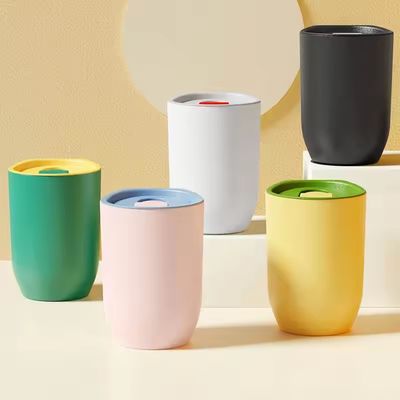 12 oz Eco-friendly AS tasses de tasse de café en plastique pour les accessoires de design moderne avec paille