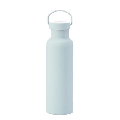 Bouteille à vide jetable en acier inoxydable Coupe isolée sportive de couleur solide avec poignée